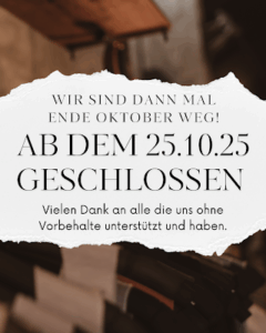 Wir verabschieden uns